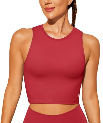 Natural Feelings Reggiseni Sportivi per Le Donne Rimovibile Imbottito Yoga Canotte Senza Maniche Fitness Allenamento Corsa Crop Top - Viola - M