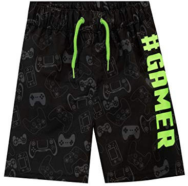 Harry Bear Shorts de Bain Gaming pour Garçon Maillot de Bain Enfant