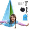 OUTREE Balançoire sensorielle, balançoire thérapeutique double couche avec crochet pivotant à 360°, guérison et relaxation pour enfants et adultes
