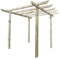 PGS Heavy Duty Wooden Pergola Kit Garden/Patio/BBQ/Hot Tub (Height: 3metre | Width/Length 2.4m Champion Design Rafters)