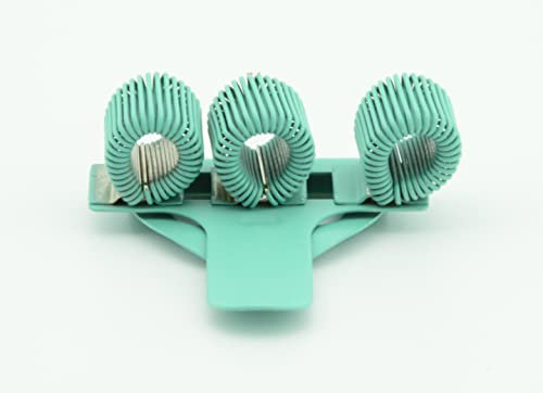 Generisch Multi-Clip-Stifthalter Triple | Matt Türkis | für 3 Stifte | Auch als Taschen- & Kasack-Clip verwendbar | Wiederverwendbar