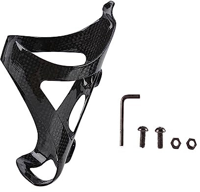 YHESEN - Porte-bidon vélo(Brillant), Fibre de Carbone, Accessoire Cycliste, diamètre 74mm, Super léger, léger et Durable pour vélo de Course, VTT