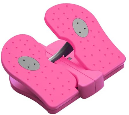 Oshhni Mimi Fuß-Stepper-Maschine, Treppen-Stepper, faltbar, unter dem Schreibtisch, Pedal-Fitness-Stepper für unter der Tischplatte, zu Hause, im, Rose Rot