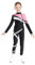 FEESHOW Kinder Eiskunstlauf Anzug Mädchen Eislaufen Jacke Hose Leggings Set Workout Sport Outfit Wettkampf Trainingsoutfit Tanzanzug Rosa 110-116