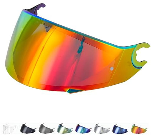 Generico Visiera compatibile con Shark Spartan - Skwal - Skwal 2 - D Skwal (NO SPARTAN GT) (Rosso)