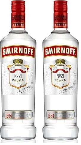 Smirnoff 21 Red Vodka 37,5% 70cl (Lot de 2)