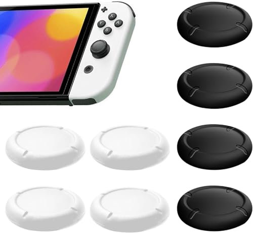 Cubierta Joystick Grips para Joystick, 4 Pares de Tapas de Silicona para Joystick del Nintendo Switch, Intercambiabilidad Accesorios Joystick Funda Protectora de Silicona, Cubiertas de Agarre