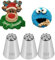 233 Piping Nozzle,Grass Piping Tip 233,Stainless Steel Multi-Opening Icing Nozzle for Grass, Fur, and Hair Effects,3 Pcs