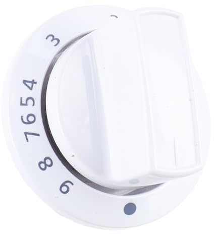 sparefixd Suitable for Beko Top Cooker Oven Gas Temperature Control Knob | Fits 250315271 White Gas Temperature Control Knob