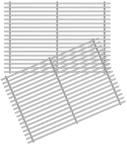 OTAMECE 49,5 cm Grillroste für Weber Genesis Grillteile, 7524 7528 Grillroste Ersatzteile für Genesis 300 Serie mit 3 Brenner-Gasgrills, Genesis E-310 E-320 E-330