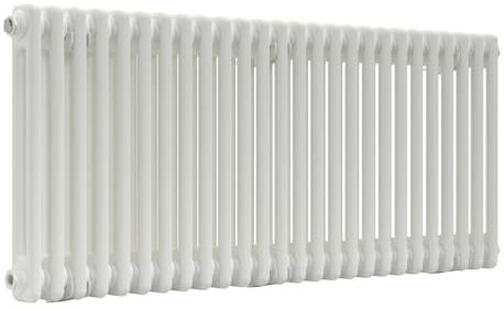 Lux Heat White Horizontal 2 Column Traditional Radiator 500mm (H) x 1190mm (W)