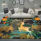 Teppich Tier Elch Innen Wohnzimmer Teppich Muster Teppich Boden Teppich Haar Teppich Dekoration Schlafzimmer 3D Bodenmatte 160 X 230 cm ， Schmutzabweisend - Leicht Zu Reinigen -947104758