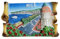 Kühlschrankmagnet, Motiv: Nizza, Frankreich, Reise-Souvenir, 3D-Dekoration, magnetischer Aufkleber