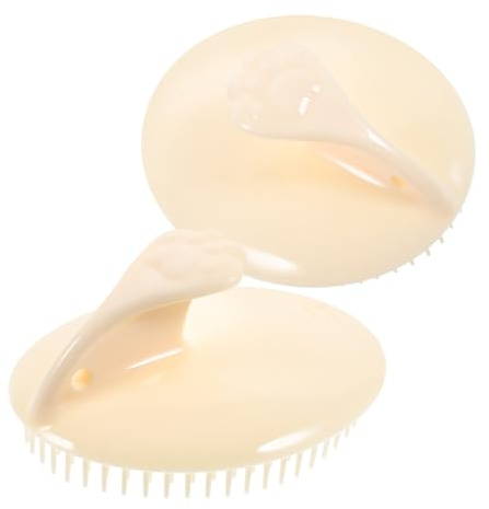 Kopfhautmassagegerät Shampoobürste aus Silikon, 2 Stück-pack | Massagebürste Kopfhaut, Kopfmassage Dusche, Haarbürste, Sanftes Shampoo Peeling, für Haare