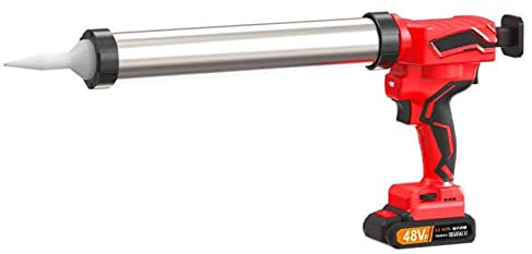 Caulking Gun Cordless 21V Caulk with 2AH Batteries & Charger, Suitable for 300-600ML Cartridges and Packs, 6 Gears Adjustable, for Caulking, Filling, Sealing