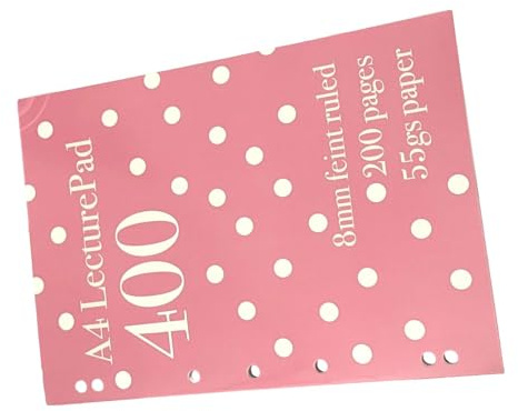 Bbajszx Glattes, liniertes Notizbuch mit bunten Punkten, dünner Schreibblock für umweltfreundliche Papierquellen, professioneller dünner Karton