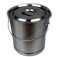 Seau de cuisine seau inox 20 litres avec couvercle