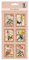 Ursus 41050004 - Kork Sticker, Briefmarke, Flora & Fauna, 8 Stück, selbstklebend, lösungsmittel und säurefrei, ideal zum beschriften von Gläsern, Dosen und Geschenken