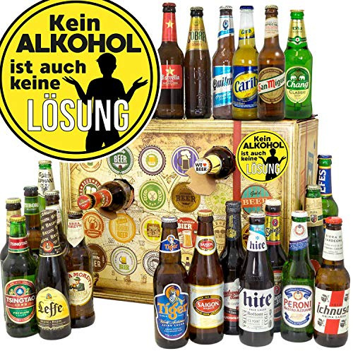 Kein Alkohol ist auch keine Lösung + Bier Adventskalender 2024 2025 + Biere der WELT