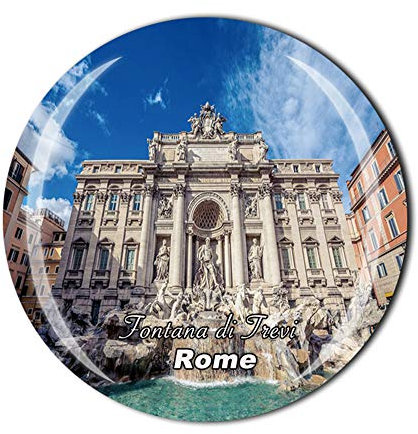 The Trevi Fountain Rom Italien Kühlschrankmagnet Reise Souvenir Geschenk Heim Küche Dekoration Magnet Sticker Kristall Kühlschrank Magnet Kollektion