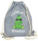 Babinjo Kinder Rucksack Cooler großer Bruder - Dino (Grau)