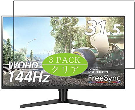 VacFun 3 Pezzi Pellicola Protettiva, compatibile con LG Monitor 32GK650F-B 31.5 Screen Protector Protezioni Schermo (Non Vetro Temperato) NuovaVersione