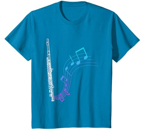 Notes Partition Flûte traversière T-Shirt