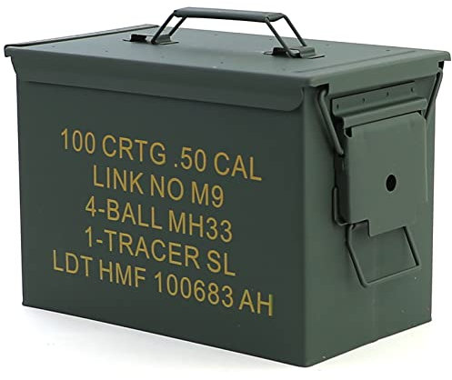 RAMROXX Munitionskiste Ammo Box Metallkiste Transport Metallbox 327x185x227mm grün