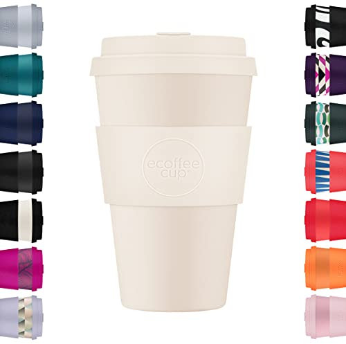Ecoffee Cup 400ml (14oz) Gobelet Réutilisable – À Base de Plantes, Sans BPA, Léger, Compatible Lave-Vaisselle & Micro-ondes – Waicara