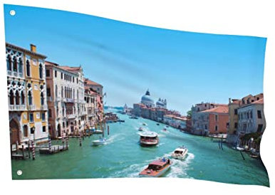 OTRAHCSD Flaggen, Venedig, Italien, Gartenflaggen, dekorative Flagge für Heimdekoration, 6 x 91 cm