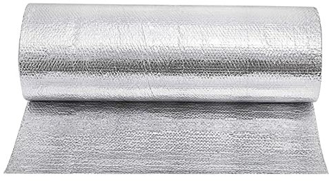 Aislante Térmico Reflexivo Con Espuma Aislamiento Térmico Para Furgonetas, Ventana, Automóvil, Camping O Piscina Papel De Burbujas De Aluminio, Doble Aislamiento, Suelo Loft Pared ( Size : 1mx7m )