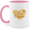 Tasse Tassen 325ml - Aufdruck selbst gestalten - Dein Wunschtext I Geschenk personalisiert Weihnachten I Vatertag I Muttertag I Geburtstag - 325 ml - Rosa - kaffeetasse freundin custom mug
