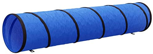 vidaXL Blue Dog Tunnel - Versatile Pet Agility Training Equipment Made of Durable Polyester, Suitable For Various Small Animals