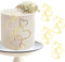 Personalised Cake Topper,10 Sets Gold Love Heart Acrylic Birthday Cake Toppers,Cake Decorations for Wedding Bridal Anniversary Theme Party Decorations Supplies (Style A)
