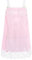 Satini Lingerie Transparente efféminé Nuisette Volants Froufrou Dentelle Slip Complet Vêtements de Nuit (Rose Clair - Blanc, XXL)