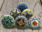 ARTISNO Ceramic Knobs - Kitchen Cabinet Drawer & Door Knobs. Set of 6 (Assorted)