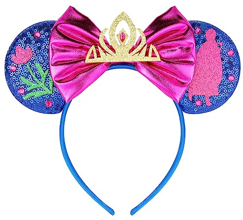 FANYITY Tiana Mouse Ears, Sequin Mouse Ears Headband for Boys Girls Women halloween&Disney Trip (SX)