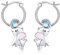 Elefant Ohrringe 925 Sterling Silber Elefant Creolen Ohrringe Elefant Muttertag Schmuck Geschenk für Damen