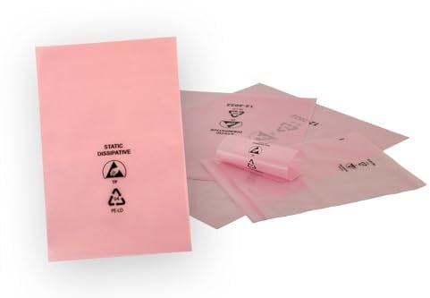 DENIOS ESD-Flachbeutel, 300 x 400 mm, Stärke 100µ, antistatisch