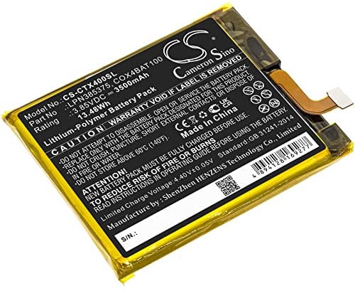 TECHTEK Batterie 3500mAh Compatible avec [Crosscall] Core X4 remplace COX4BAT100, LPN385375 FBA