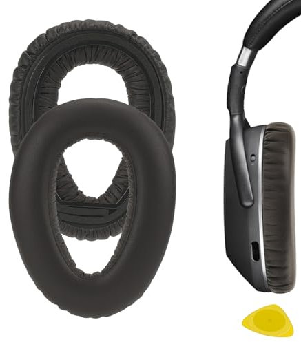 Geekria QuickFit Replacement Ear Pads for Sennheiser PXC 550/550-II Wireless, MB 660 UC/ 660 UCMC Series Headphones, Ear Cushions (Brown)