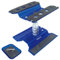 1 Satz RC Car Work Stand Aluminium Reparatur Workstation mit Schraubablage für 1/8 1/10 1/12 1/16 Traxxas Axial Arrma Redcat RC Crawler Monster Truck Buggy (Blau)
