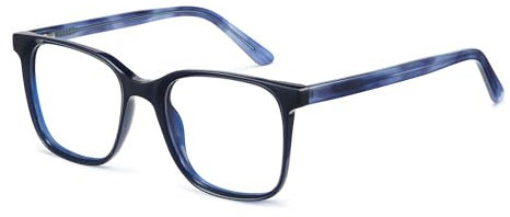 Cyxus Blaulichtfilter Brille Ohne Stärke Herren Damen Mode Computer Schutzbrille Bildschirmbrille Gaming Brille 8148 (Blau)