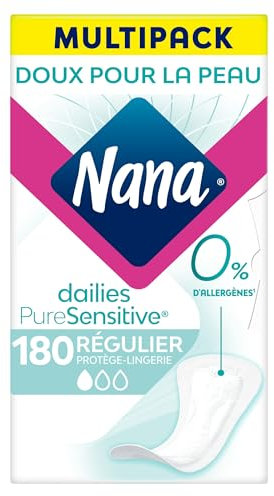 Nana Protège-Lingerie PureSensitive - Flux réguliers - 180 protège-lingeries