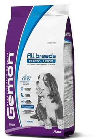 Gemon All Breeds Welpenfutter Puppy Junior Thunfisch und Reis 15 kg