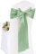 Pesonlook 50 Pcs Sage Green Chair Sashes Satin Chair Cover Bands 7X108 Inch Chair Sashes Bow Back Tie Ribbon For Wedding Party Hotel Decorations (17X275 CM)