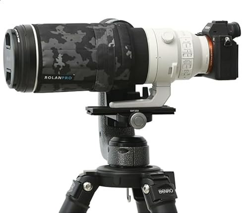Rolanpro Teleobiettivo compatto pieghevole per Sony 200 600mm/Sony FE 200-600mm F5.6-6.3G OSS Morbido Pieghevole Comodo Cappuccio di Ricambio - #18 Nero Scuro Digitale Impermeabile