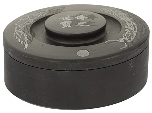 Gogogmee Chinesischer Kalligraphie-inkstone Mit Deckel Tragbar Für Und Zeichnungen Hochwertiger Tintenstein Für Kalligraphie Und Malerei Für Studenten Und Kunstliebhaber