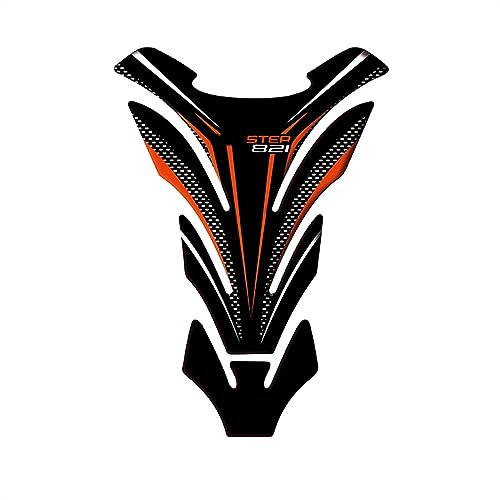 GQUIKGW Motorradaufkleber Für Ducati Monster821 Monster 821 Motorrad Aufkleber Tank Pad Schutz Aufkleber(Orange)