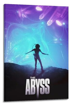 JVNALwnkv The Abyss Poster, Raumdekoration, künstlerisches Poster für Zimmer, ästhetische Leinwand, Wandkunst, Schlafzimmerdekoration, 20 x 30 cm, Rahmenstil